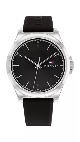 Tommy Hilfiger Uhren Tommy Hilfiger Analog Quarzuhr für Herren Kollektion mit Silikonarmband Silikonarmband - 1710617