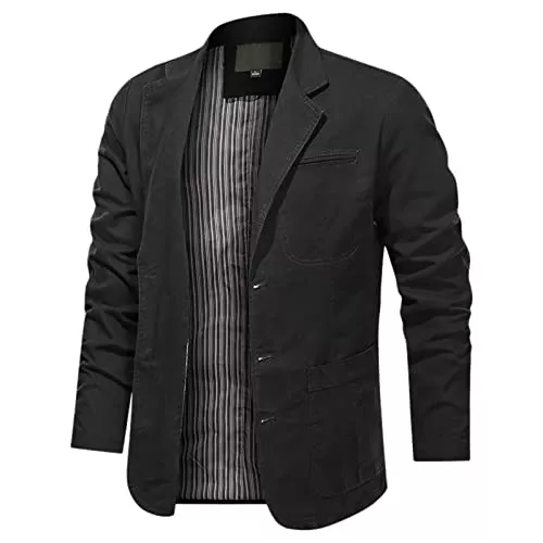 Generisch Blazer Generisch Herren Sakko Sportlich 1 Knöpfe Einfarbig Business Anzugjacke Für Hochzeit Freizeit,Cord Sakko Herren,Jackett Herren Sportlich 4XL
