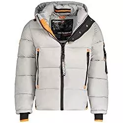 Geographical Norway Jacken Geographical Norway Herren Steppjacke Winterjacke - Gefütterter Warmer Anorak - Outdoor SKI Snowboard Jacke für den Winter/Herbst im Bundle mit UD Beanie
