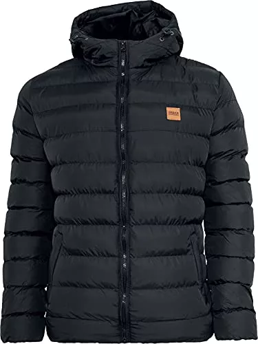 Urban Classics Jacken Urban Classics Herren Jacke Basic Bubble Jacket, Winterjacke für Männer mit Kapuze, in vielen Farben erhältlich, Größen XS - 5XL